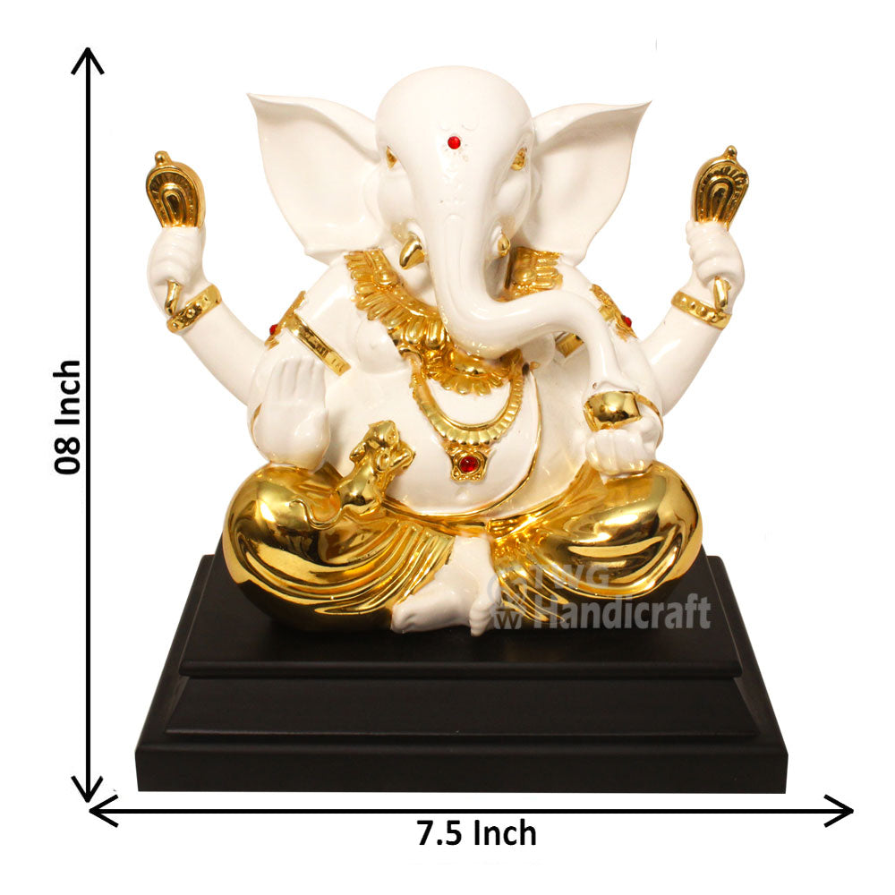 Gold Plated Handicraft Ganesha Idol 20 cm-G50X0011W000XPAS