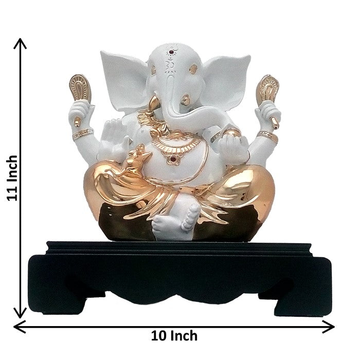 Gold Plated Ganesha Idol Statue 30 cm-G50X0010W000TTSS