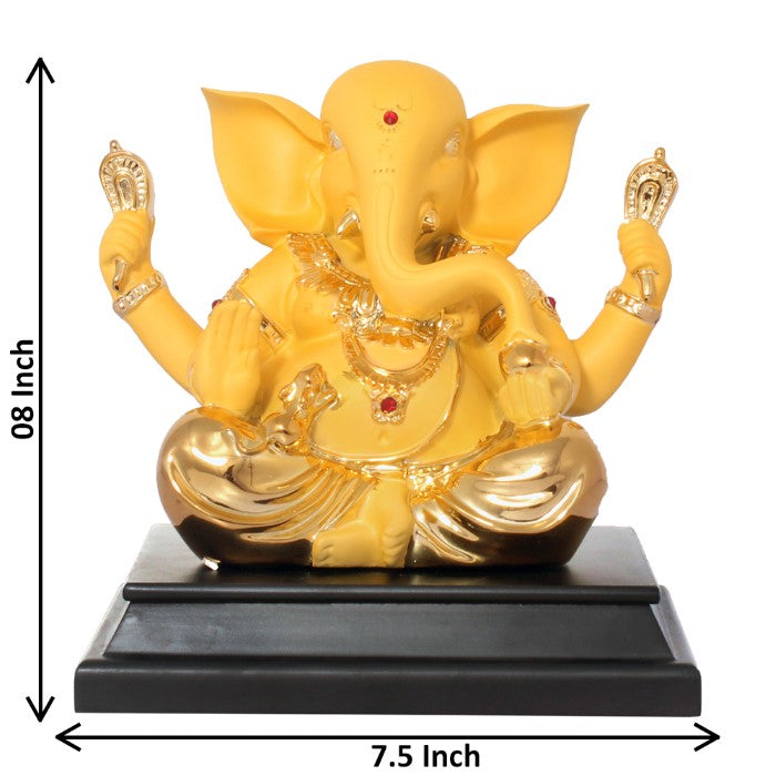 Gold Plated Handicraft Ganesha Statue 20 cm-G50X0011Y000XPAS