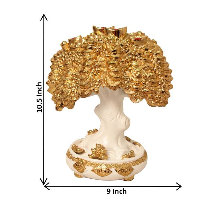 Gold Plated Tree Sculpture 27 cm-G50X0059W000THSS