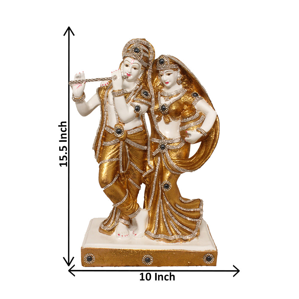 Matki Radha Krishna Statute Glitter Shine Finish 39 cm-G57R1298WGGGZ