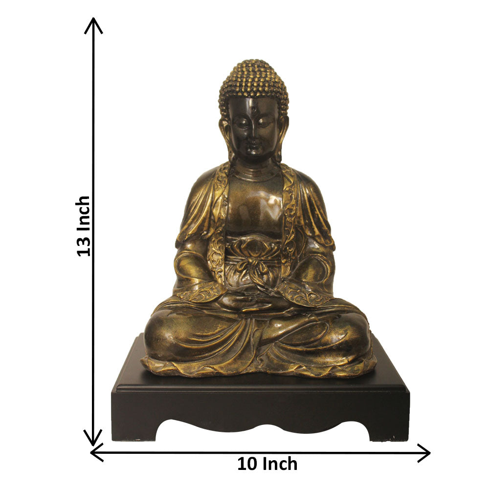 Samadhi Buddha Statue Gift Item Bronze Antique 33 cm-G57W1091BBAGX