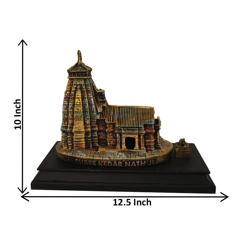 Shree Kedarnath Temple Monument For Gift Golden 25 cm-G57W1142GGNGX