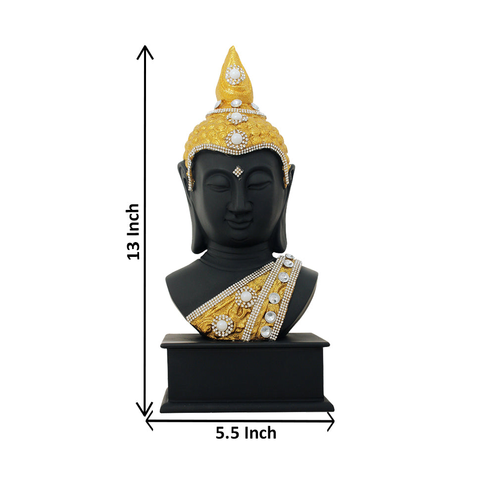 Buddha Bust Statue Showpiece 34 cm G57W1496KGGMZ