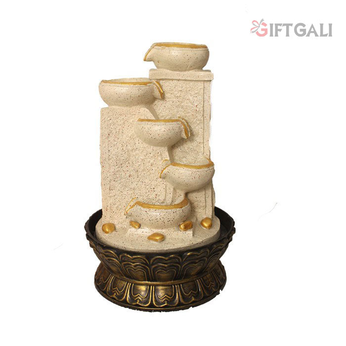 Diya Tabletop Water Fountain Showpiece 41 cm G57X0026IGDMX