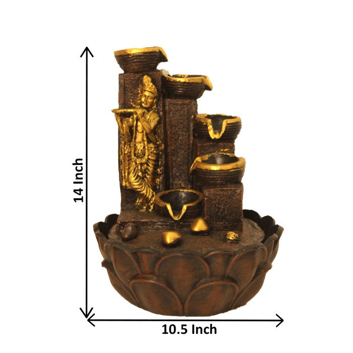 Tabletop Krishna Indoor Fountain 36 cm G57X0041AGAMX