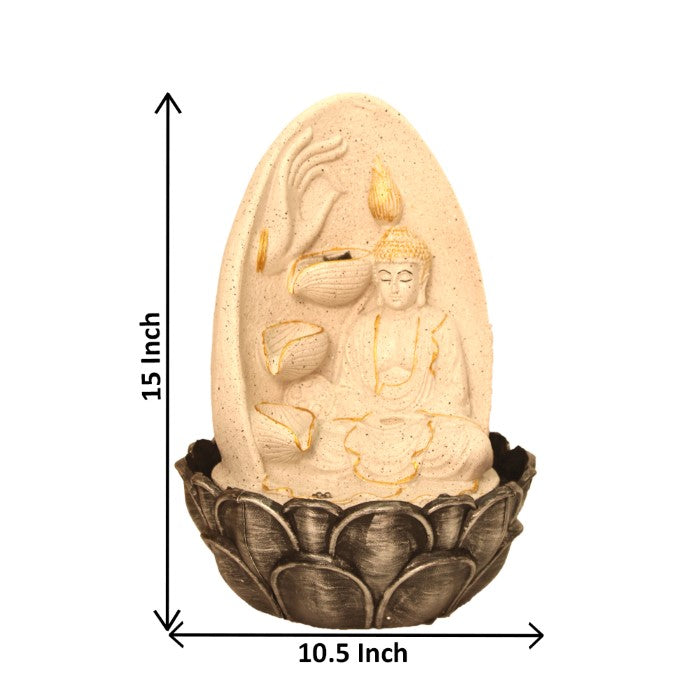 Buddha Tabletop Fountain Showpiece 39 cm G57X0044WGDMX