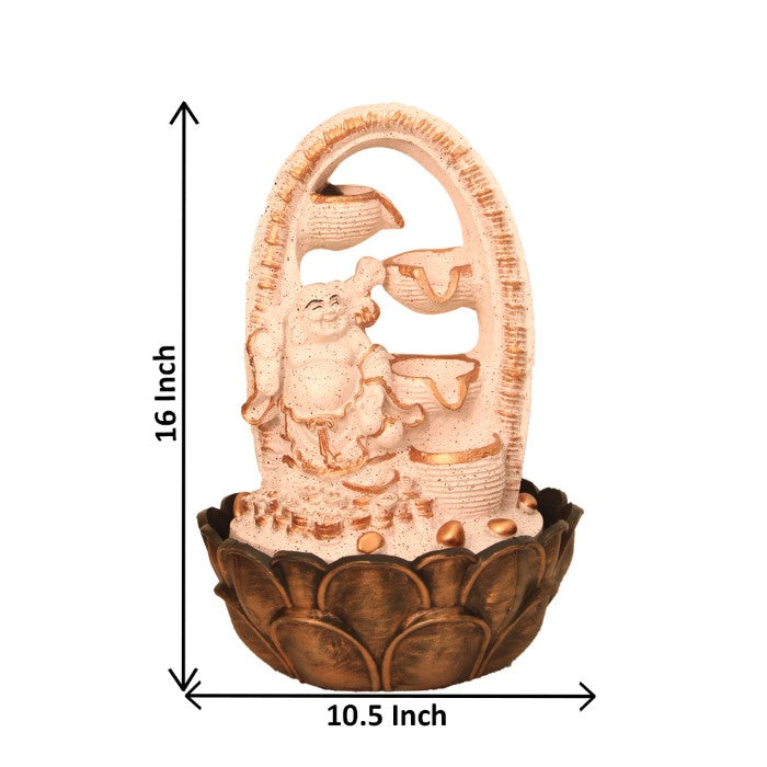 Laughing Buddha Water Fountain 41 cm G57X0045PCDMX