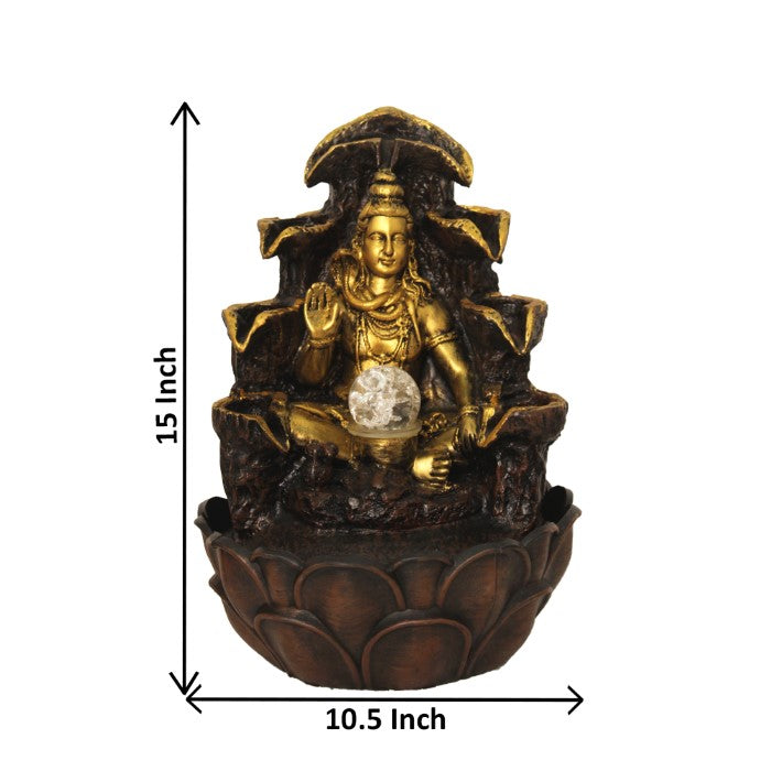 Shiv Indoor Water Fountain Showpiece 39 cm G57X0051AGAMX