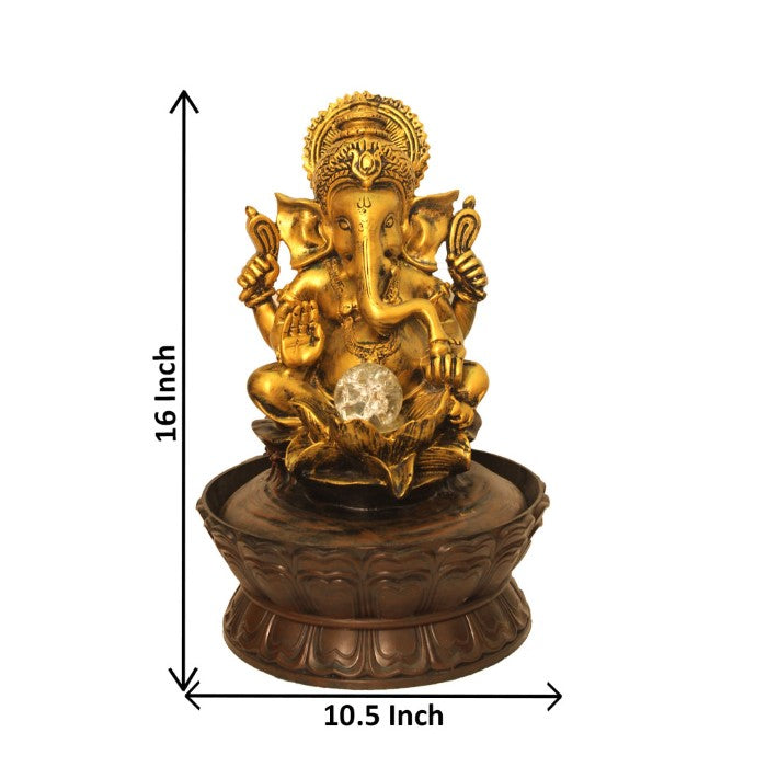 Ganesha Tabletop Fountain Showpiece 41 cm G57X0053AGAMX