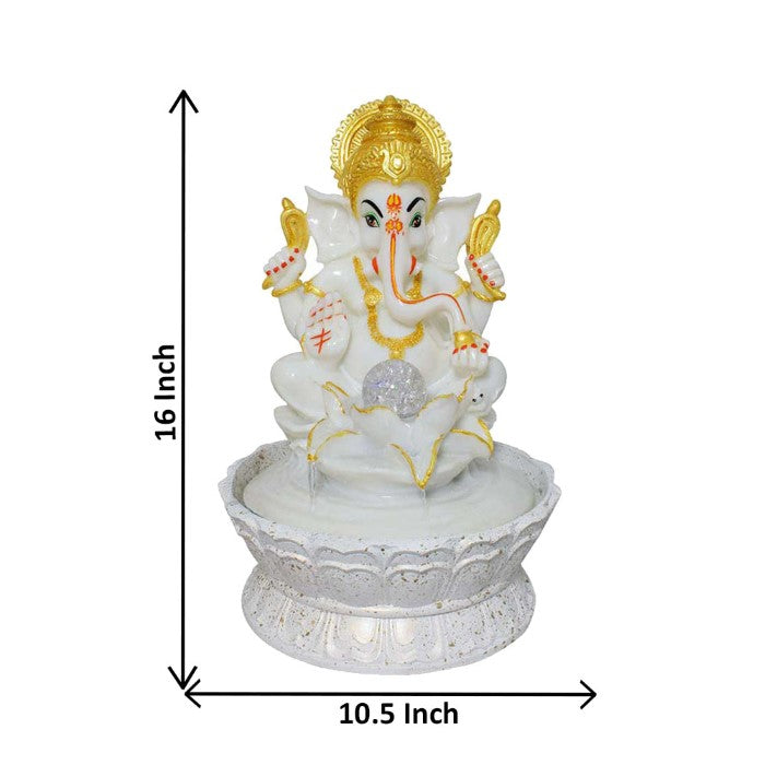 Lord Ganesha Indoor Water Fountain 41 cm G57X0053WGCGX