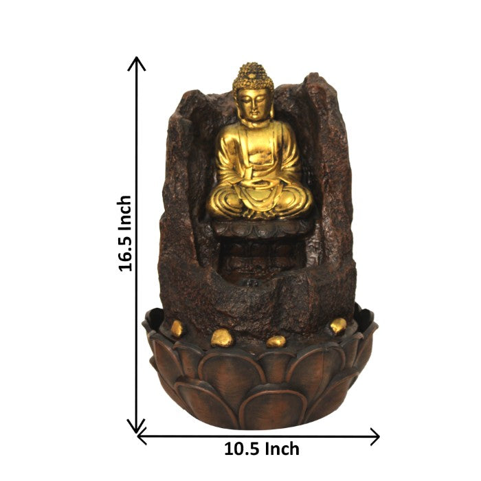 Lord Buddha Water Fountain Showpiece 42 cm G57X0199AGAMX