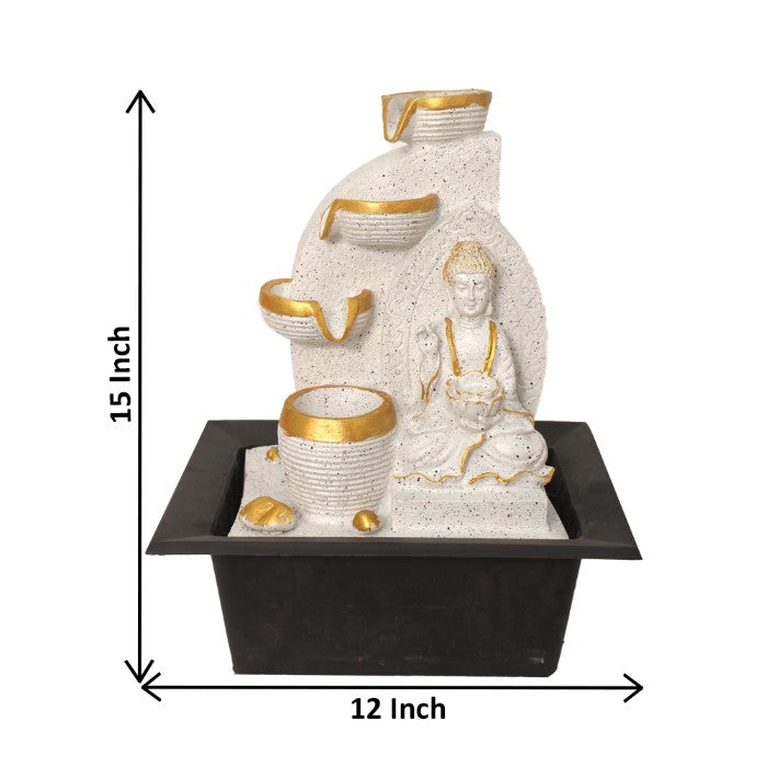 Decorative Buddha Diya Water Indoor Fountain 39 cm G57X0206WGDMX