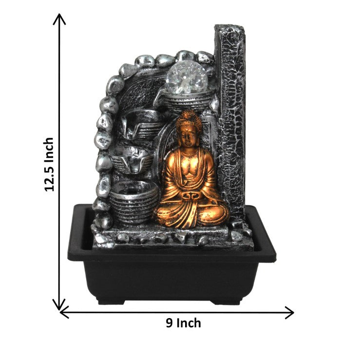 Gautam Buddha Water Fountain 32 cm G57X0207C