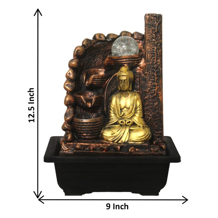 Gautam Buddha Water Fountain 32 cm G57X0207C