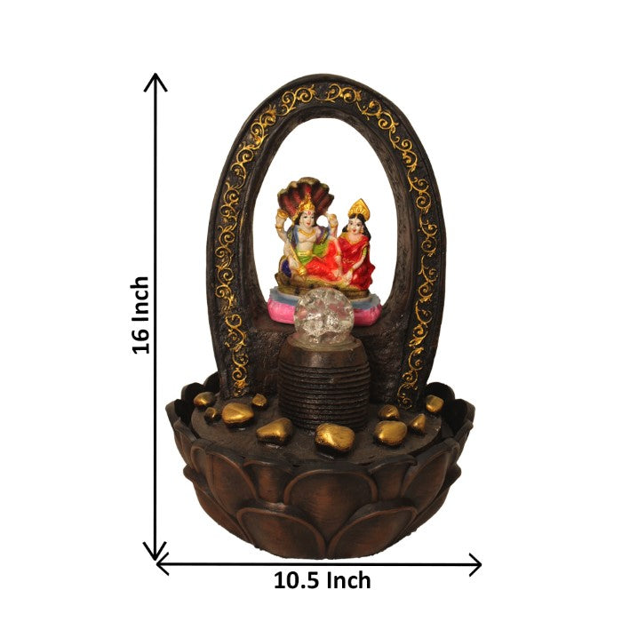 Vishnu Laxmi Indoor Fountain Showpiece 41 cm G57X0209AGAMX-67X0040M