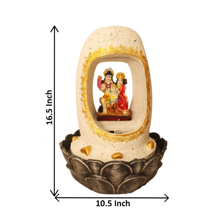 Shiv Family Indoor Water Fountain Showpiece 42 cm G57X0217WGDMX-67X0036M