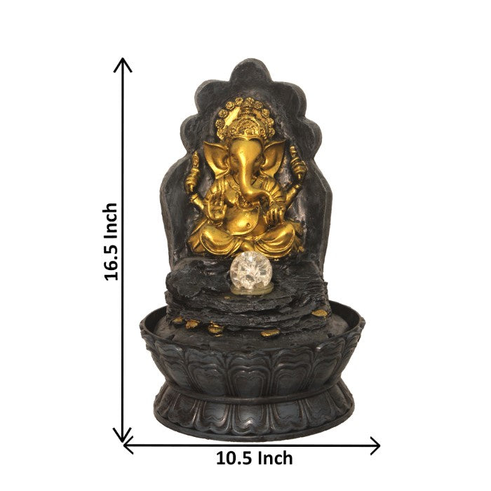 Ganesha Tabletop Water Fountain 42 cm G57X0446FGAMX