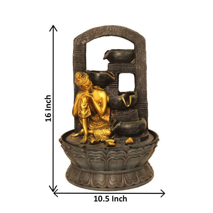 Buddha Water Fountain Showpiece 41 cm G57X0447FGAMX