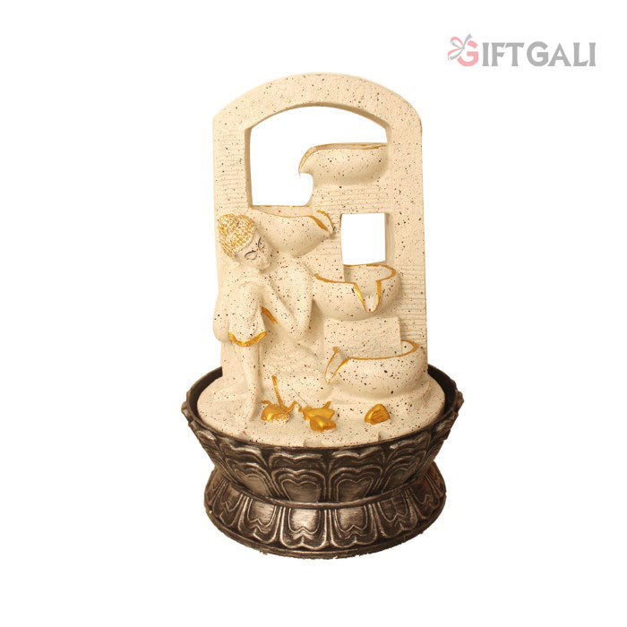 Resting Buddha Tabletop Fountain Showpiece 41 cm G57X0447WGDMX