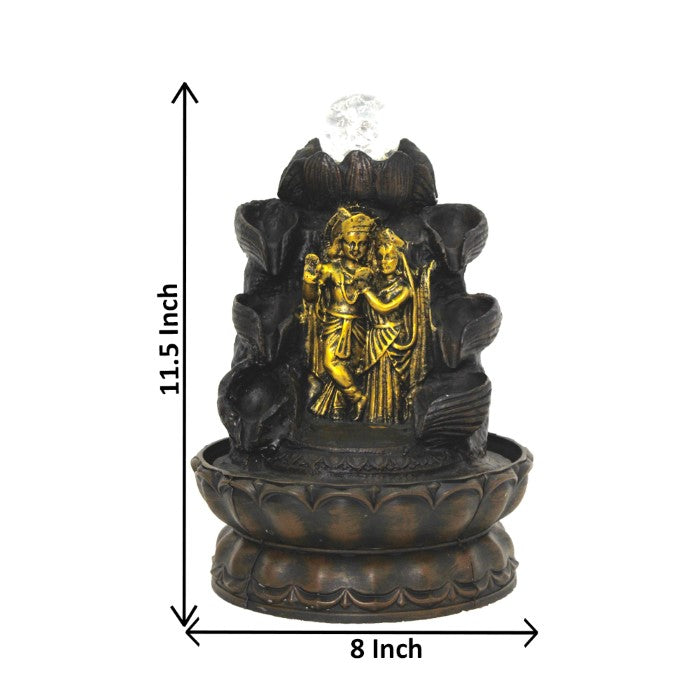 Decorative Radha Krishna Water Fountain Showpiece 28 cm G57X0452AGAMX