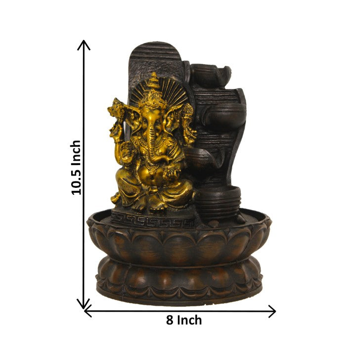 Decorative Diya Ganesha Water Fountain 27 cm G57X0461AGAMX