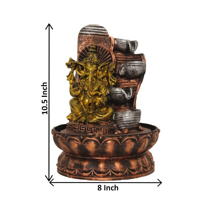 Decorative Diya Ganesha Water Fountain 27 cm G57X0461AGAMX