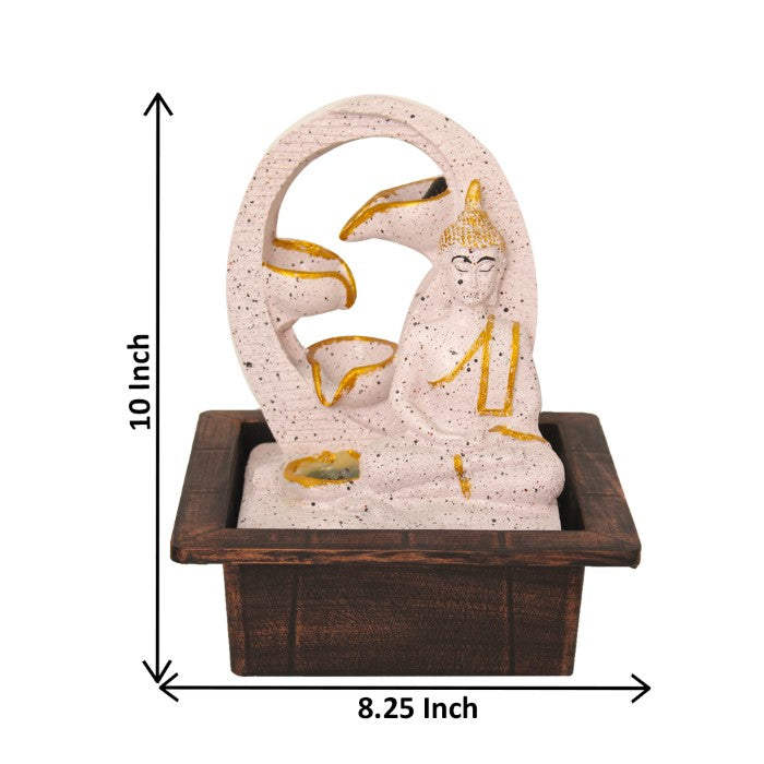 Buddha Tabletop Water Fountain Showpiece 26 cm G57X0464PGDMX