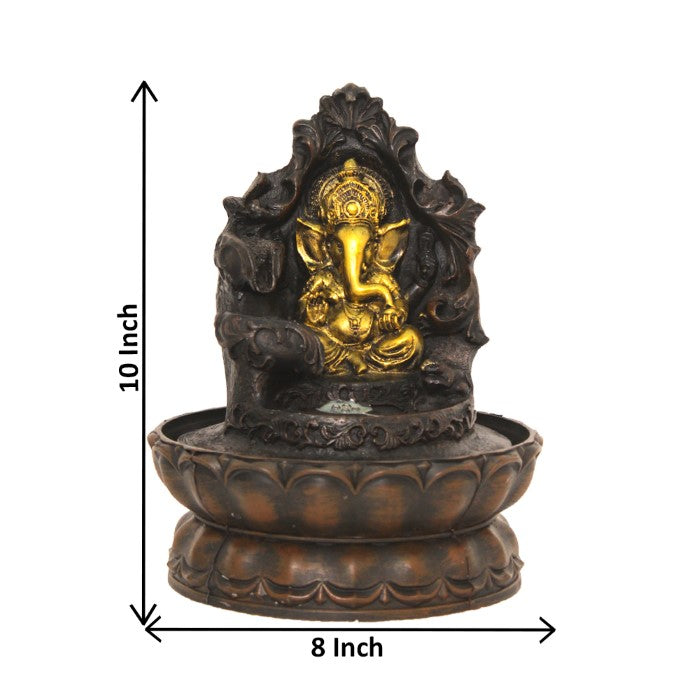 Lord Ganesha Tabletop Water Fountain Showpiece 26 cm G57X0484PGDMX