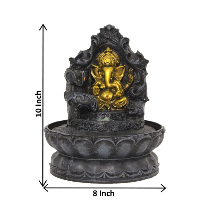 Lord Ganesha Tabletop Water Fountain Showpiece 26 cm G57X0484PGDMX