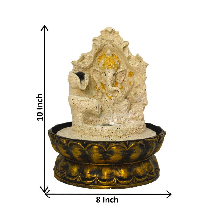 Lord Ganesha Tabletop Water Fountain Showpiece 26 cm G57X0484PGDMX