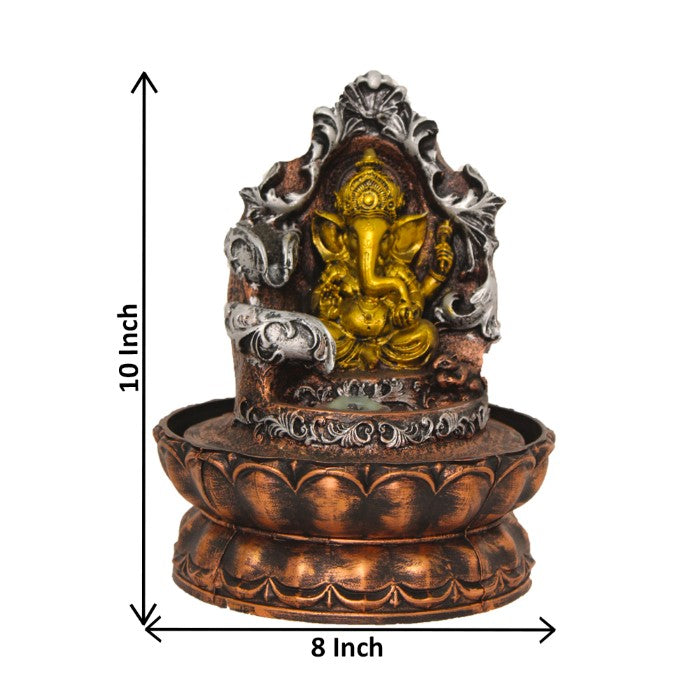 Lord Ganesha Tabletop Water Fountain Showpiece 26 cm G57X0484PGDMX