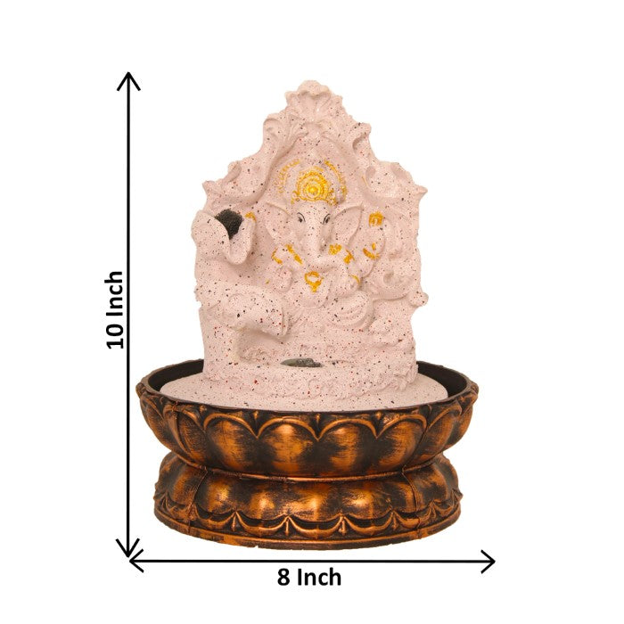 Lord Ganesha Tabletop Water Fountain Showpiece 26 cm G57X0484PGDMX