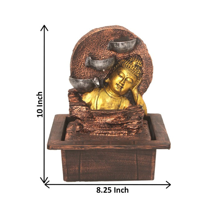 Decorative Buddha Water Fountain Tabletop Showpiece 26 cm G57X0486MGAMX