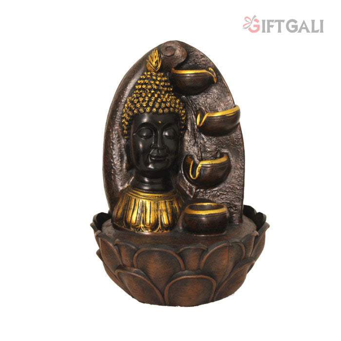 Buddha Face Fountain Showpiece 39 cm G57X0489AGAMX