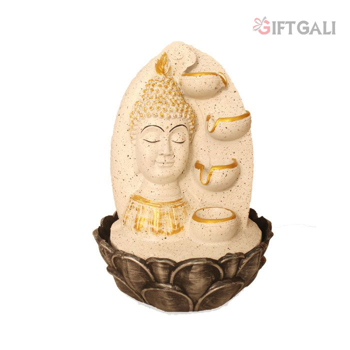 Lord Buddha Face Water Fountain 39 cm G57X0489WGDMX