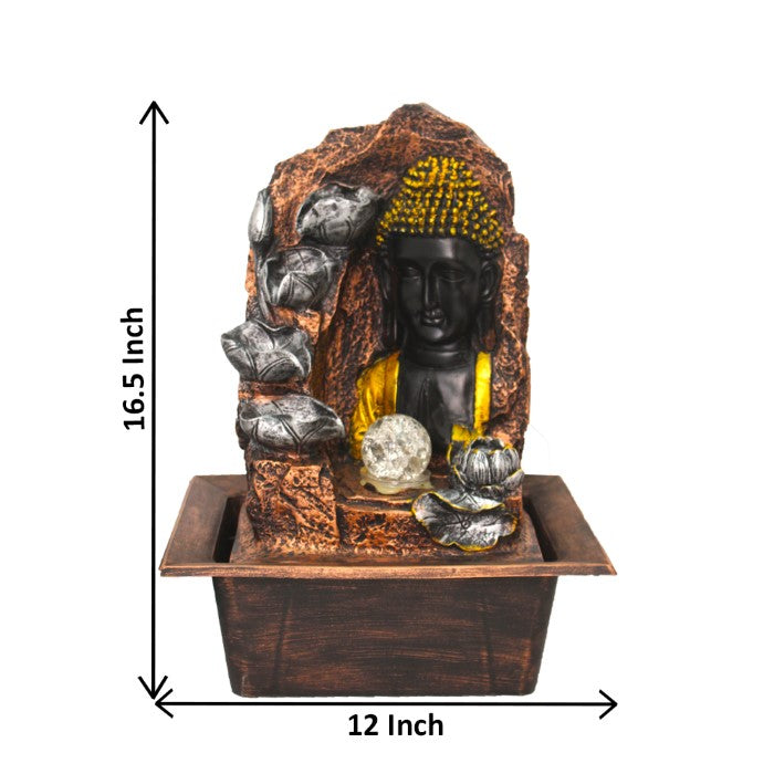 Buddha Indoor Water Fountain Tabletop Showpiece 42 cm G57X0510MGAMX