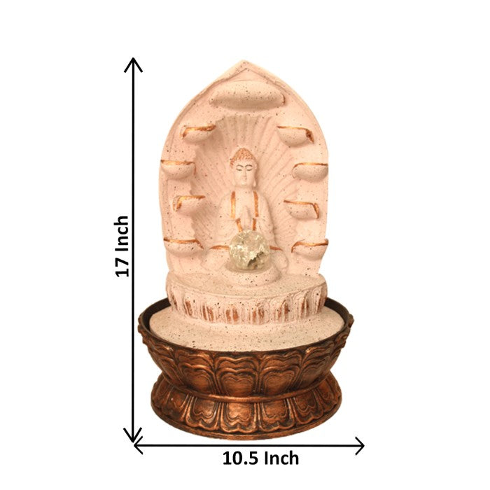 Buddha Indoor Fountain Showpiece 44 cm G57X0522PCDMX