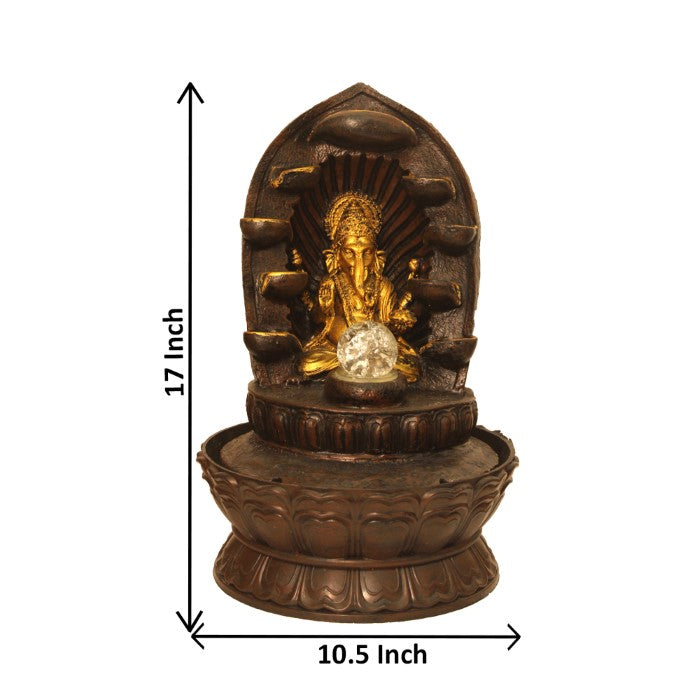 Lord Ganesha Water Fountain 44 cm G57X0525AGAMX