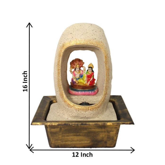 Tabletop Vishnu Laxmi Indoor Water Fountain Showpiece 41 cm G57X0529IGDMX-67X0040M