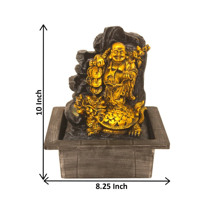 Laughing Buddha Water Fountain 26 cm G57X0607FGAMX