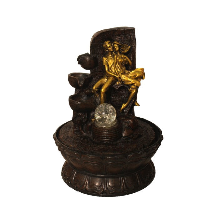 Decorative Couple Indoor Fountain 37 cm G57X0609AGAMX