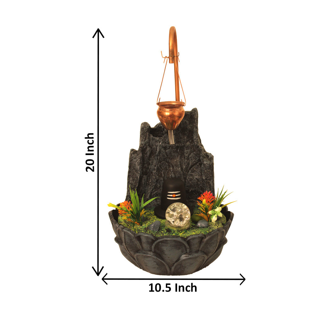 Pahad Shivling Indoor Fountain Showpiece 51 cm G57X0642FHAMX-645