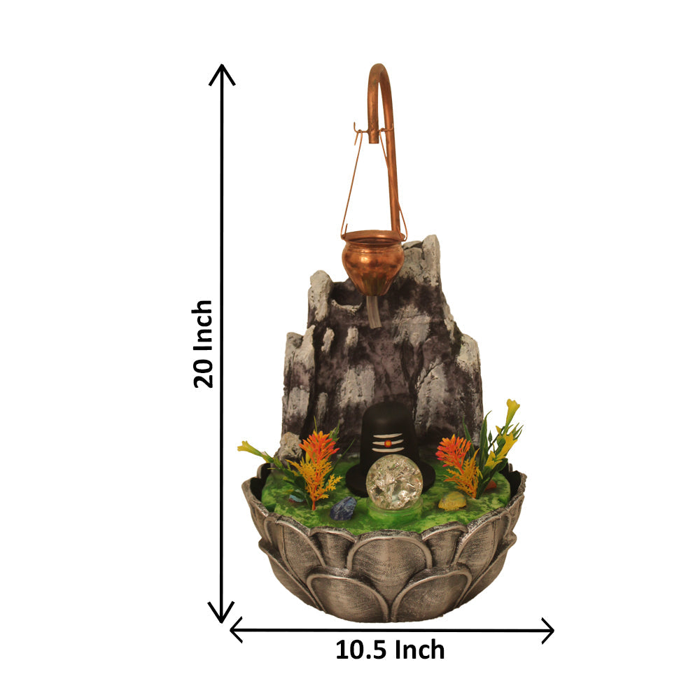 Pahad Shivling Indoor Water Fountain 51 cm G57X0642KHAMX-645