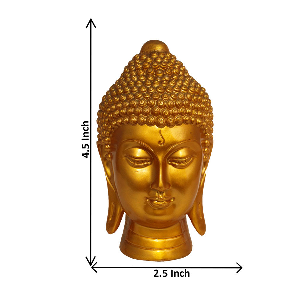 Lord Buddha Statue Pearl Golden Look 12 cm-G57X1058GGSGX