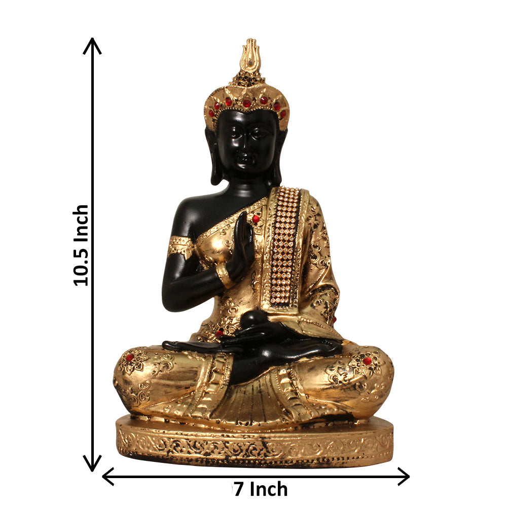 Ashirvaad Buddha Idol Black Golden 26 cm-G57X1088KGNMZ