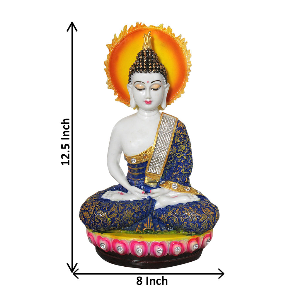 Chakra Buddha Handicraft Statue Marble Look 31 cm-G57X1092WNCGZ