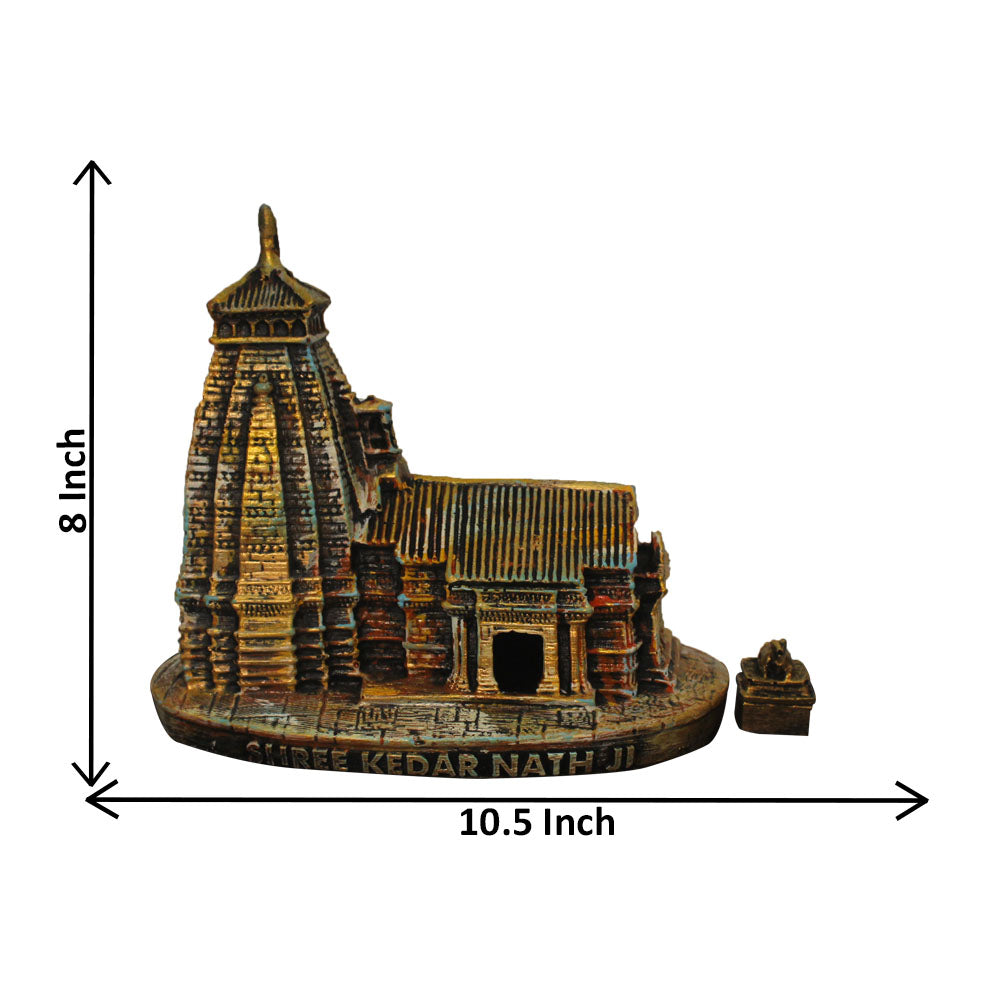 Shree Kedarnath Mandir Statue Golden 18 cm-G57X1142GGNGX