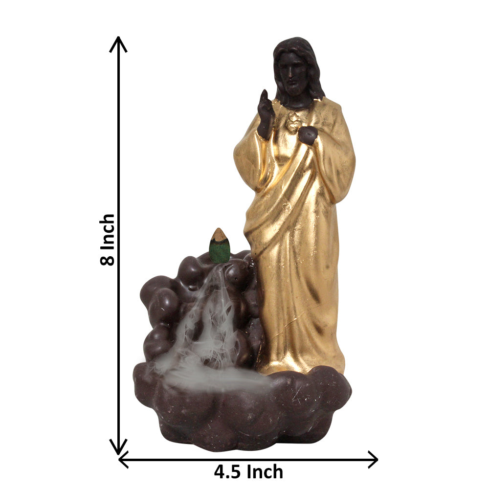 Lord Jesus Backflow Smoke Fountain Coffee Golden 20 cm-G57X1144AGNMX