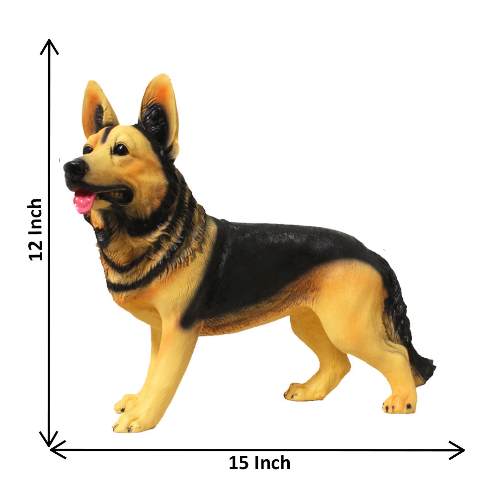 German Shepherd Dog Showpiece Yellow Black 30 cm-G57X1183YKLMX